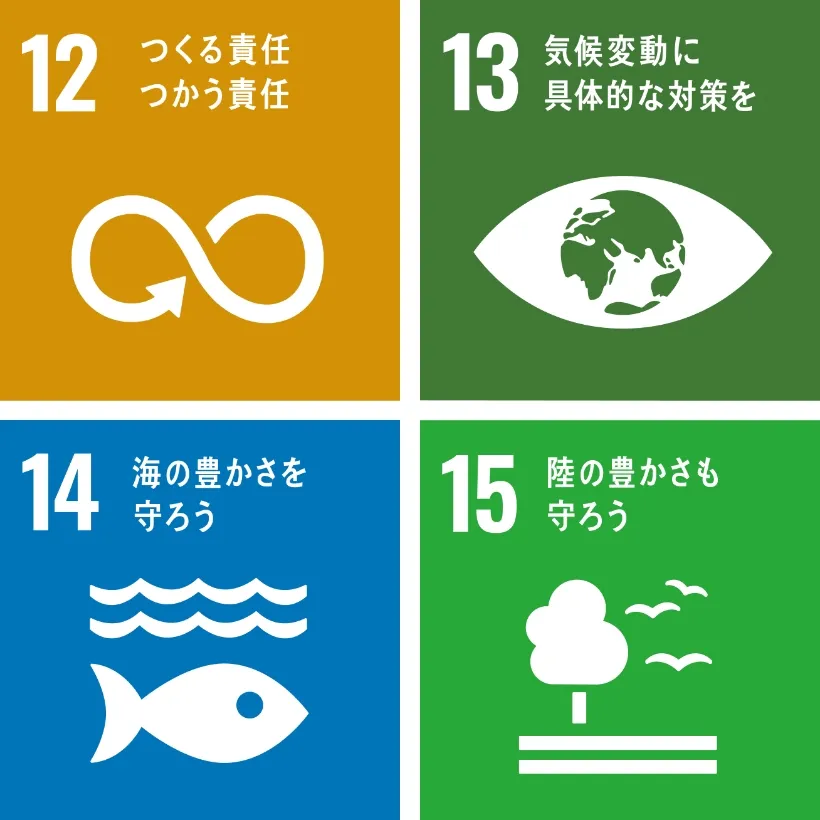 SDGsマーク 12・13・14・15